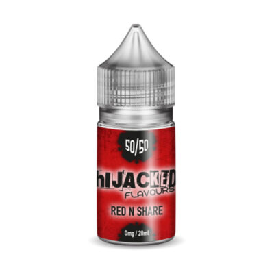aniseed vape juice - hijacked flavours red n share 50:50