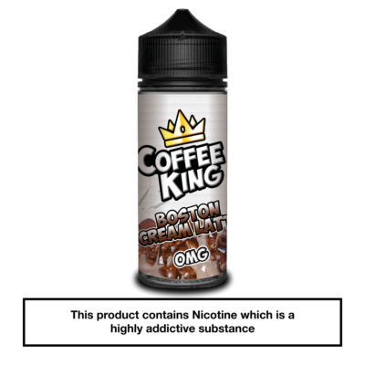 coffee vape juice Soda King Boston Cream Latte 100ml