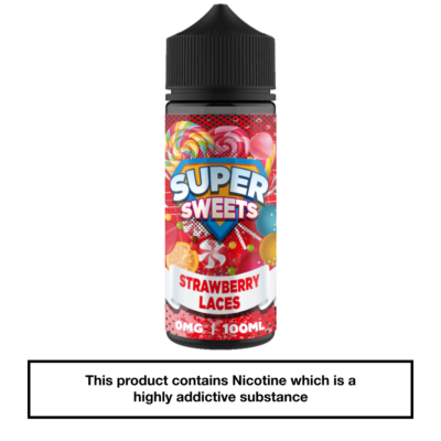 Super Sweets Strawberry Laces 100ml