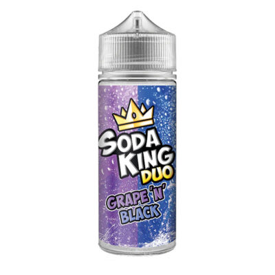 0 nicotine vape liquid soda king duo grape n black