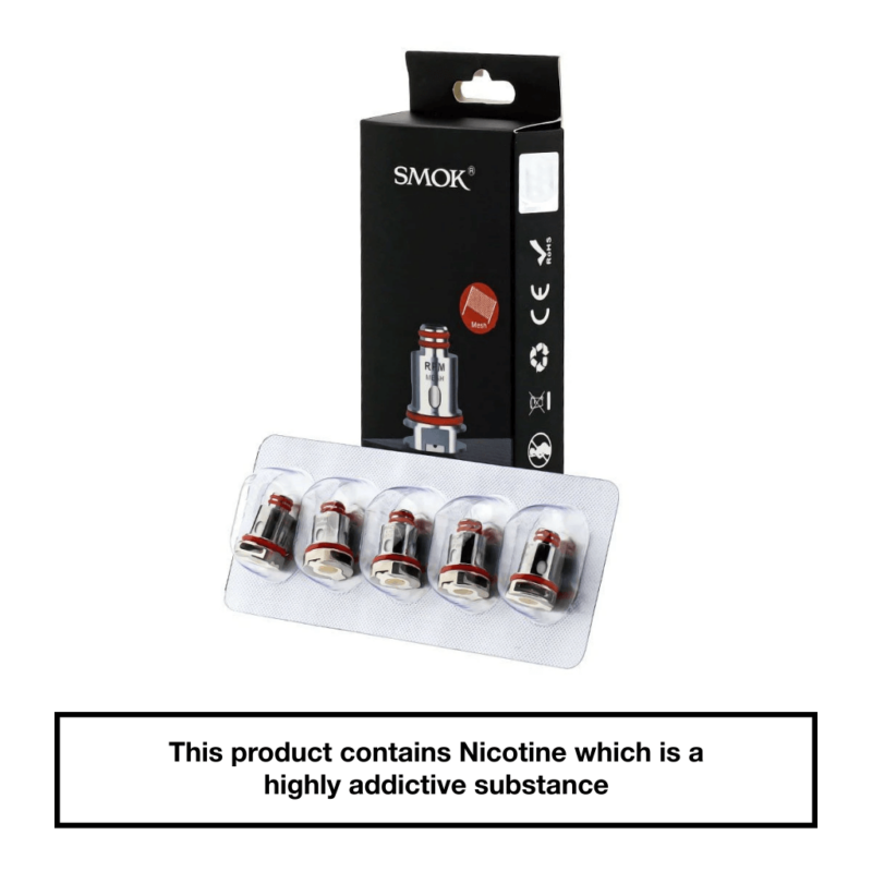 Smok RPM Replacement Coils - Mesh 0.4 Ohm - 5 Pack