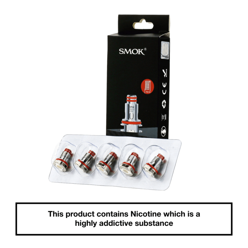 Smok RPM Replacement Coils - Triple 0.6 Ohm - 5 Pack