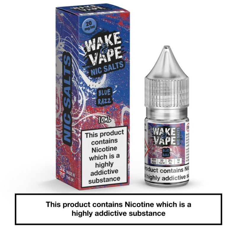 Wake & Vape Nic Salts – Blue Razz 10ml