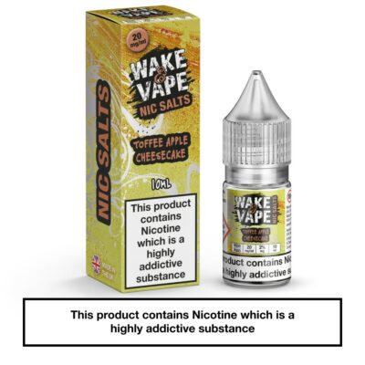 Wake & Vape Nic Salts – Toffee Apple Cheesecake 10ml