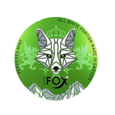 white fox peppered mint nicotine pouch